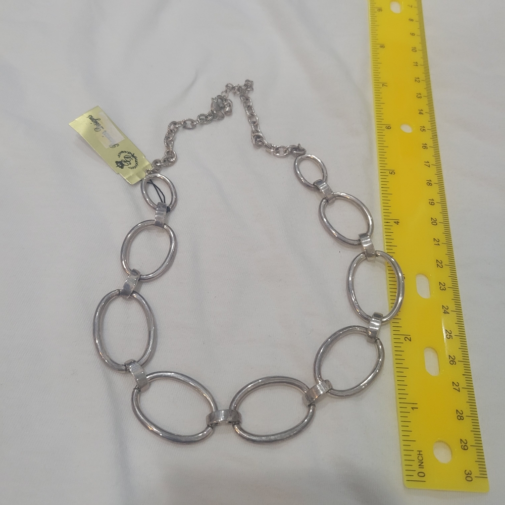 Premier Designs Silver Oval Link Necklace